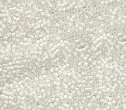 11/0 Miyuki Delica Seed Bead – Lined AB White