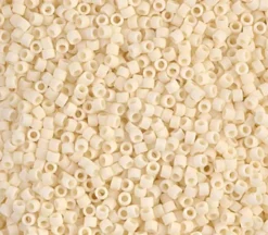 11/0 Miyuki Delica Seed Bead – Matte Opaque Cream