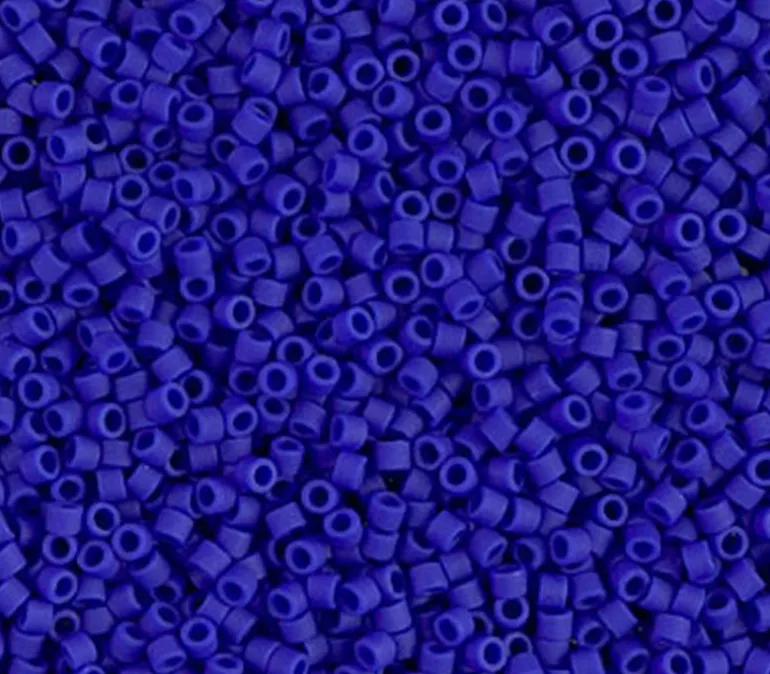 11/0 Miyuki Delica Seed Bead – Matte Opaque Royal Blue