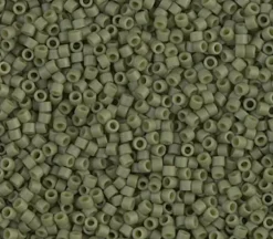 11/0 Miyuki Delica Seed Bead – Matte Opaque Olive