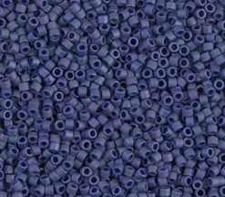 11/0 Miyuki Delica Seed Bead – Matte Metallic Dark Grey Blue