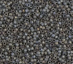 11/0 Miyuki Delica Seed Bead – Matte Metallic Silver Grey