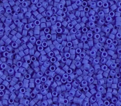 11/0 Miyuki Delica Seed Bead – Matte Opaque Cyan Blue