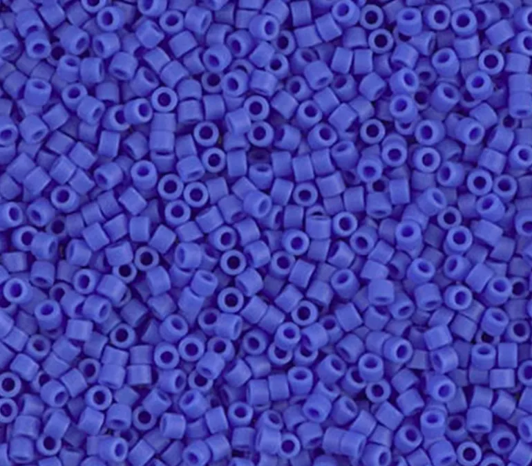 11/0 Miyuki Delica Seed Bead – Matte Opaque Cyan Blue