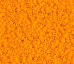 11/0 Miyuki Delica Seed Bead – Matte Opaque Mandarin
