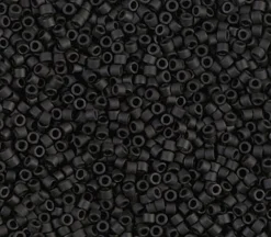 11/0 Miyuki Delica Seed Bead – Matte Black