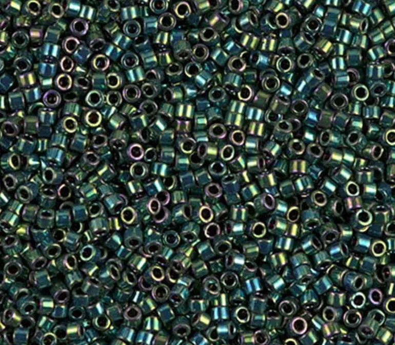 11/0 Miyuki Delica Seed Bead – Metallic Teal Iris