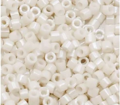 11/0 Miyuki Delica Seed Bead – Opaque Alabaster Luster