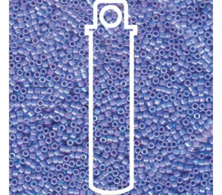 11/0 Miyuki Delica Seed Bead – Opaque Light Sapphire AB