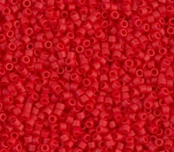 11/0 Miyuki Delica Seed Bead – Opaque Dark Red
