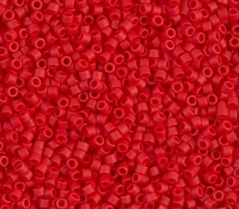 11/0 Miyuki Delica Seed Bead – Opaque Dark Red