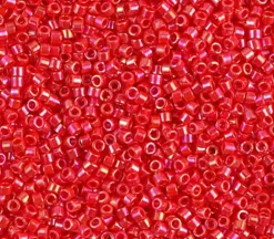 11/0 Miyuki Delica Seed Bead – Opaque Light Siam AB