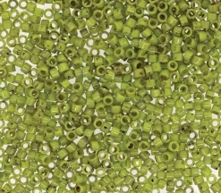 11/0 Miyuki Delica Seed Bead – Picasso Chartreuse Matte
