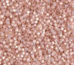 11/0 Miyuki Delica Seed Bead – Silver Lined Light Pink Alabaster Dyed