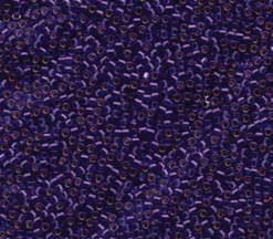 11/0 Miyuki Delica Seed Bead – Silver Lined Violet Dyed