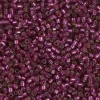 11/0 Miyuki Delica Seed Bead – Silver Lined Dyed Dark Rose