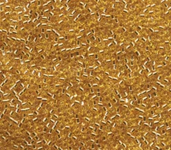 11/0 Miyuki Delica Seed Bead – Silver Lined Gold