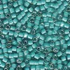 11/0 Miyuki Delica Seed Bead – White Lined Teal Ab