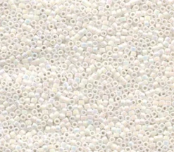 11/0 Miyuki Delica Seed Bead – White Pearl AB