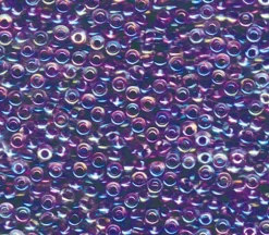 8/0  Miyuki Round Seed Bead – Amethyst Lined Crystal AB
