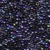 15/0  Miyuki Round Seed Bead – Black Medley Mix