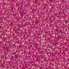 11/0  Miyuki Round Seed Bead – Color Lined Fuchsia Lined Crystal AB