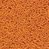 15/0  Miyuki Round Seed Bead – Duracoat Opaque Dyed Orange