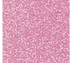 15/0  Miyuki Round Seed Bead – Fuchsia Lined Crystal Luster
