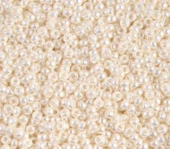 11/0 Miyuki Round Seed Bead – Ivory Ceylon