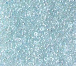 11/0 Miyuki Round Seed Bead – Light Ice Blue Lined Crystal AB