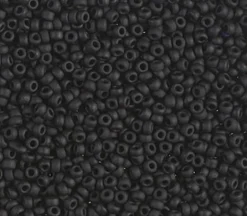 11/0  Miyuki Round Seed Bead – Matte Black