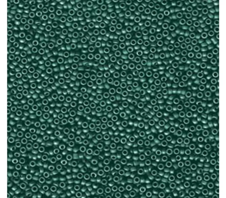 15/0 Miyuki Round Seed Bead – Matte Met Teal Iris
