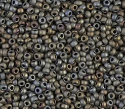 11/0  Miyuki Round Seed Bead – Matte Silver Grey