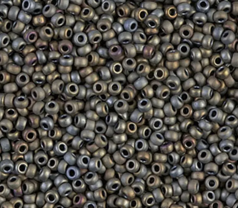 11/0 Miyuki Round Seed Bead – Matte Silver Grey