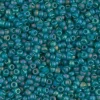 11/0  Miyuki Round Seed Bead – Matte Transparent Teal AB