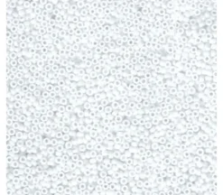 15/0  Miyuki Round Seed Bead – Matte White