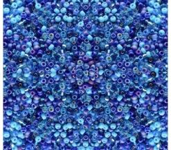 15/0 Miyuki Round Seed Bead – Mixed Blue Tones