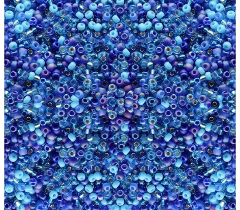 15/0 Miyuki Round Seed Bead – Mixed Blue Tones