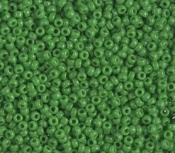 11/0  Miyuki Round Seed Bead – Opaque Jade Green