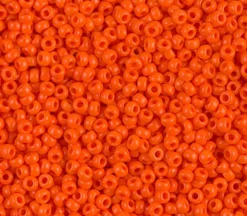 11/0  Miyuki Round Seed Bead – Opaque Orange