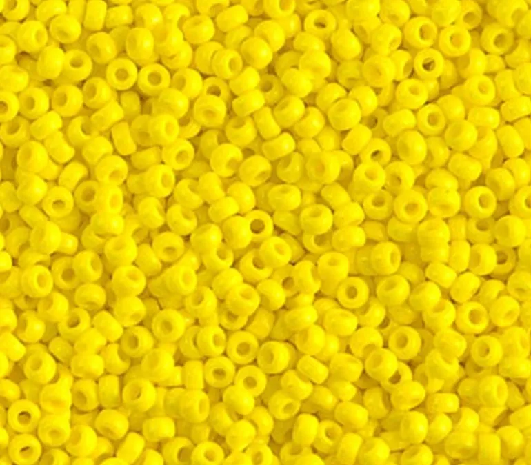 11/0 Miyuki Round Seed Bead – Opaque Yellow