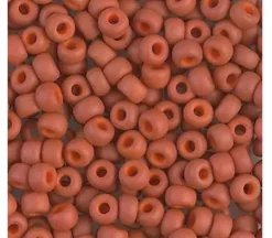 6/0  Miyuki Round Seed Bead – Opaque Terracotta