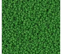 15/0  Miyuki Round Seed Bead – Opaque Pea Green