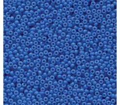 15/0 Miyuki Round Seed Bead – Opaque Bright Blue