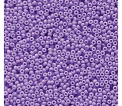 15/0 Miyuki Round Seed Bead – Opaque Dyed Pale Purple