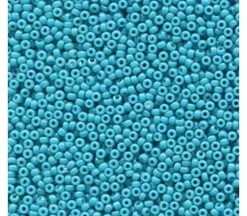 15/0 Miyuki Round Seed Bead – Opaque Dyed Blue Green