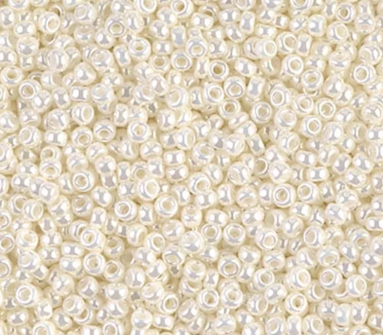 11/0 Miyuki Round Seed Bead – Pearl Ceylon