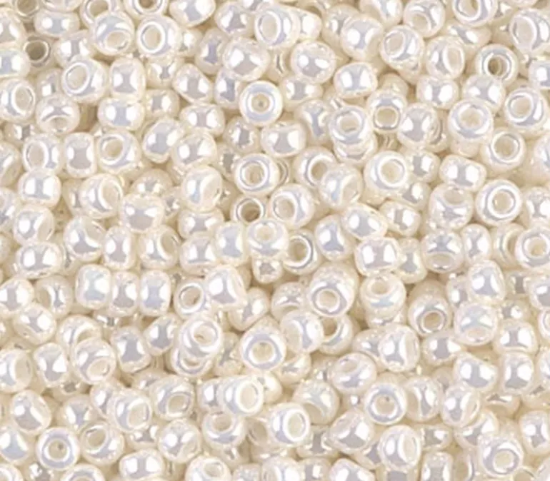 8/0 Miyuki Round Seed Bead – Pearl Ceylon