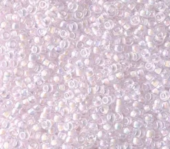 11/0  Miyuki Round Seed Bead – Pink Lined Crystal AB
