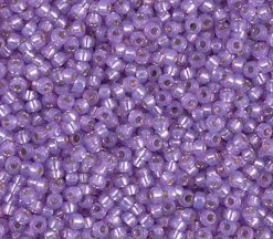 11/0  Miyuki Round Seed Bead – Silver Lined Violet